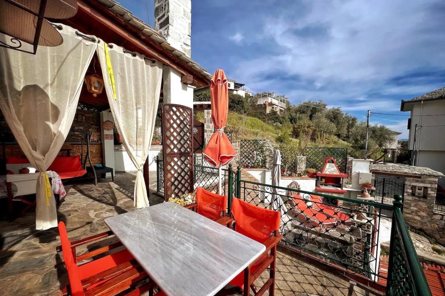 The Pagasetic Balcony - Magestic Sea Cottage Volos Esterno foto