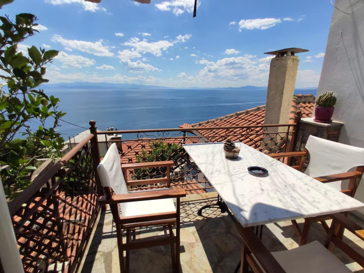 The Pagasetic Balcony - Magestic Sea Cottage Volos Esterno foto